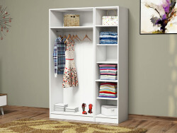 Lisan 3 Qapılı Dolab - Ağ - Modev