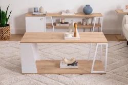 Lissa Jurnal Masası - Meşə/Ağ - Decoroom Collection (1)