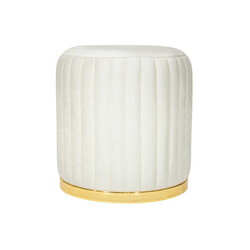 Long Line Gold Pufik - Ağ - Zemhome