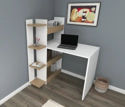 Lorah Çalışma Masası - Meşə/Ağ - Modev (1)