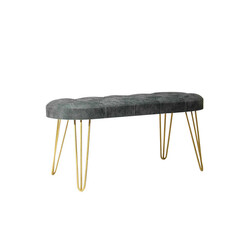 Louca Bench Gold Ayaqlı - Tünd Boz - 2