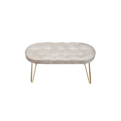 Louca Bench Gold Ayaqlı - Ağ - Zemhome (1)