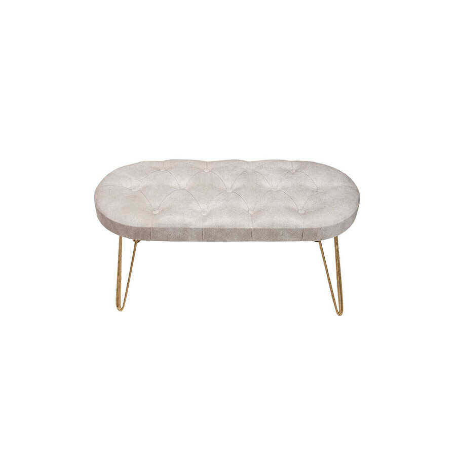 Louca Bench Gold Ayaqlı - Ağ - 2