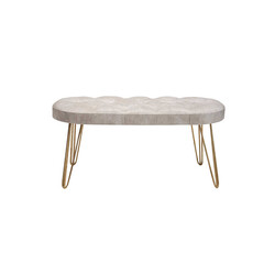 Louca Bench Gold Ayaqlı - Ağ - 3