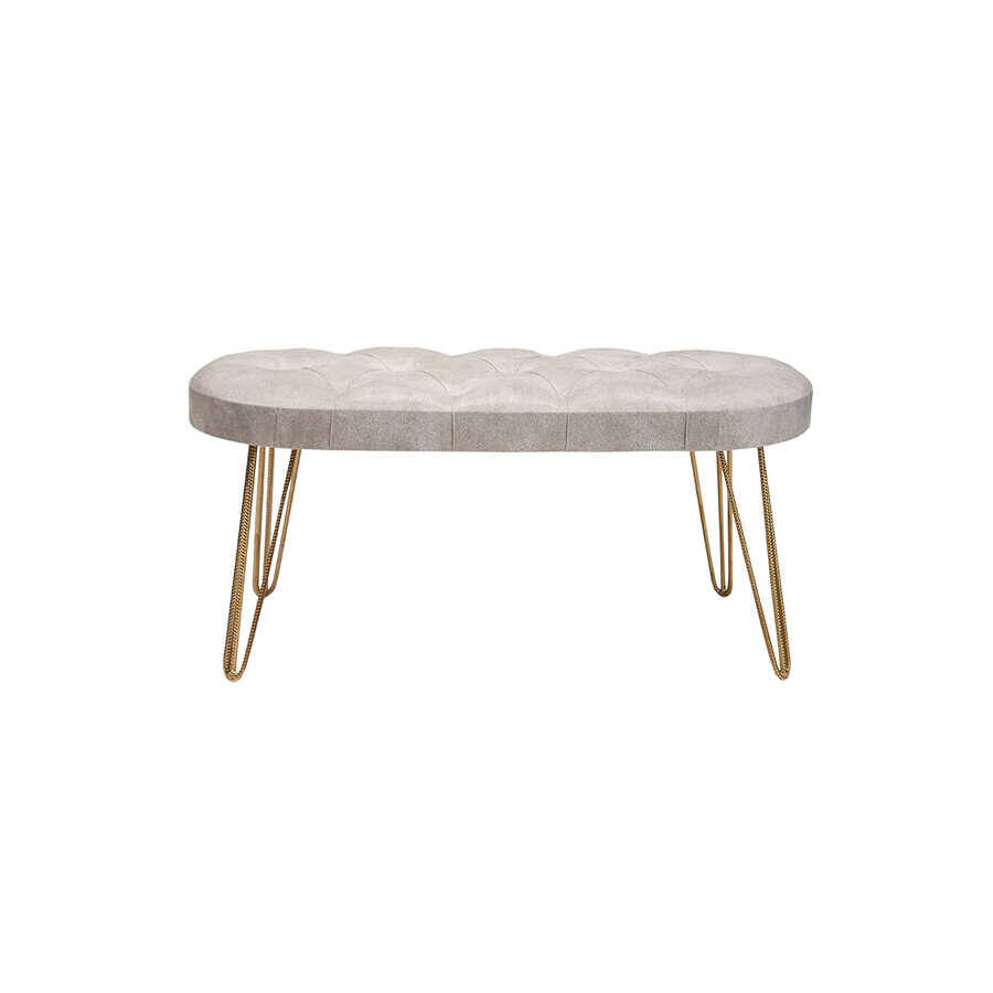 Louca Bench Gold Ayaqlı - Ağ - 3
