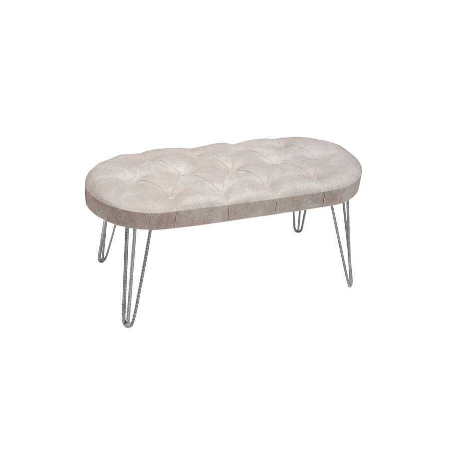 Louca Bench Silver Ayaqlı - Ağ - 2