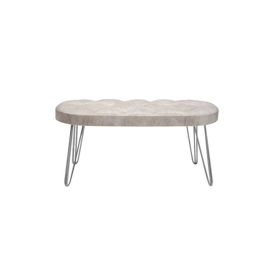 Louca Bench Silver Ayaqlı - Ağ - 3