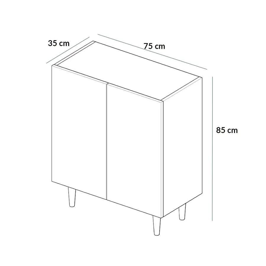 Luce Ayaqqabı Dolabı - Meşə - 6