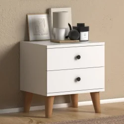 Luce Siyirtməli Tumba - Ağ - Decoroom Collection (1)