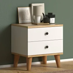 Luce Siyirtməli Tumba - Ağ/Meşə - Decoroom Collection (1)