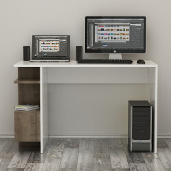 Lutanda Çalışma Masası - Ağ/Cəviz - Modev