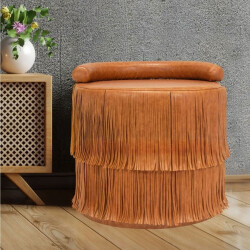 Maddox Berjer Kreslo Taba Dəri - Zemhome