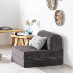 Magic Bir Nəfərlik Qatlanan Yataqlı Divan - Antrasit - Homedius