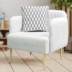 Margo Berjer Kreslo - Ağ - Zemhome