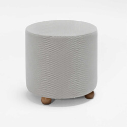 Mario Ahşap Ayaqlı Pufik Krem 501 - Evdebiz