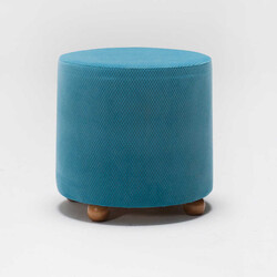 Mario Ahşap Ayaqlı Pufik Mavi 509 - Evdebiz (1)