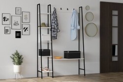 Marken Asılqanlı Dəhliz Dolabı - Ağ - Decoroom Collection