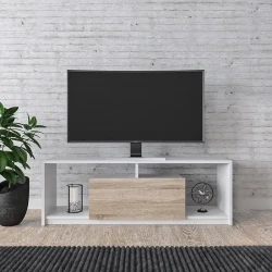 Marmaris Tv Stend 120cm - Ağ/Meşə 