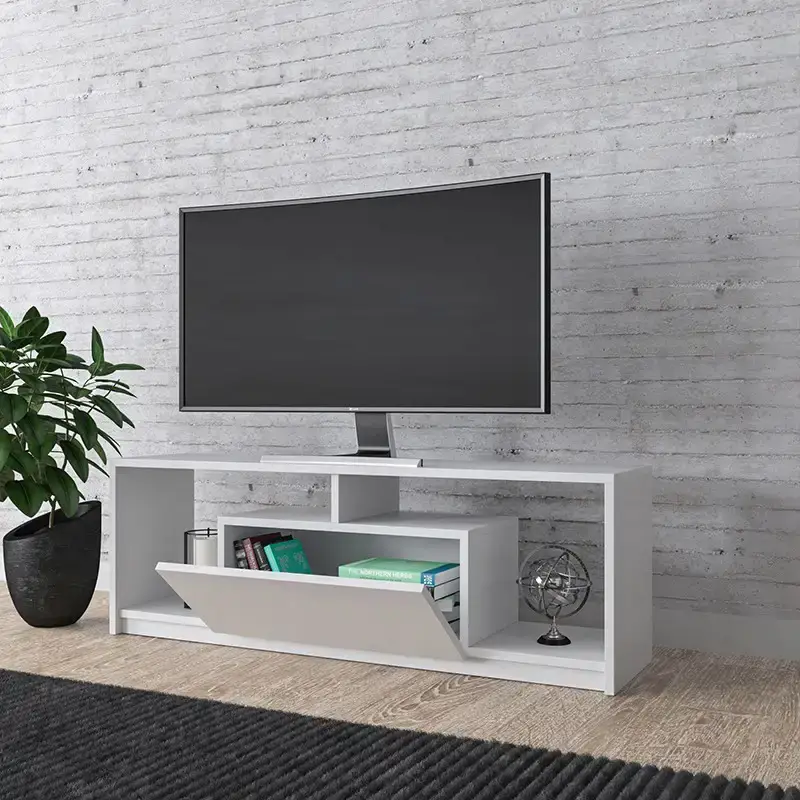 Marmaris Tv Stend 120cm - Ağ - 2