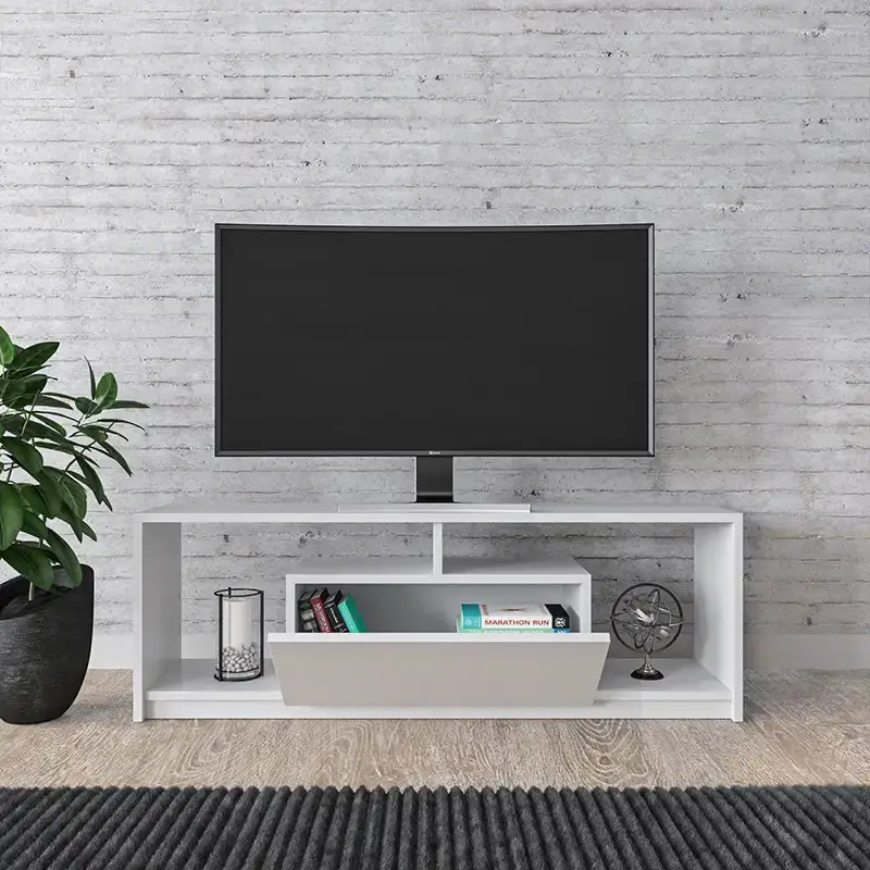 Marmaris Tv Stend 120cm - Ağ - 3