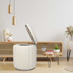 Martin Teddy Gold Sandıqlı Pufik - Ağ - Zemhome