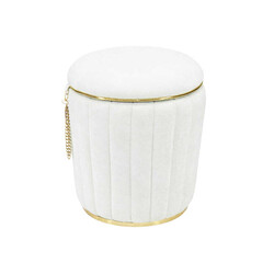Martin Teddy Gold Sandıqlı Pufik - Ağ - 3