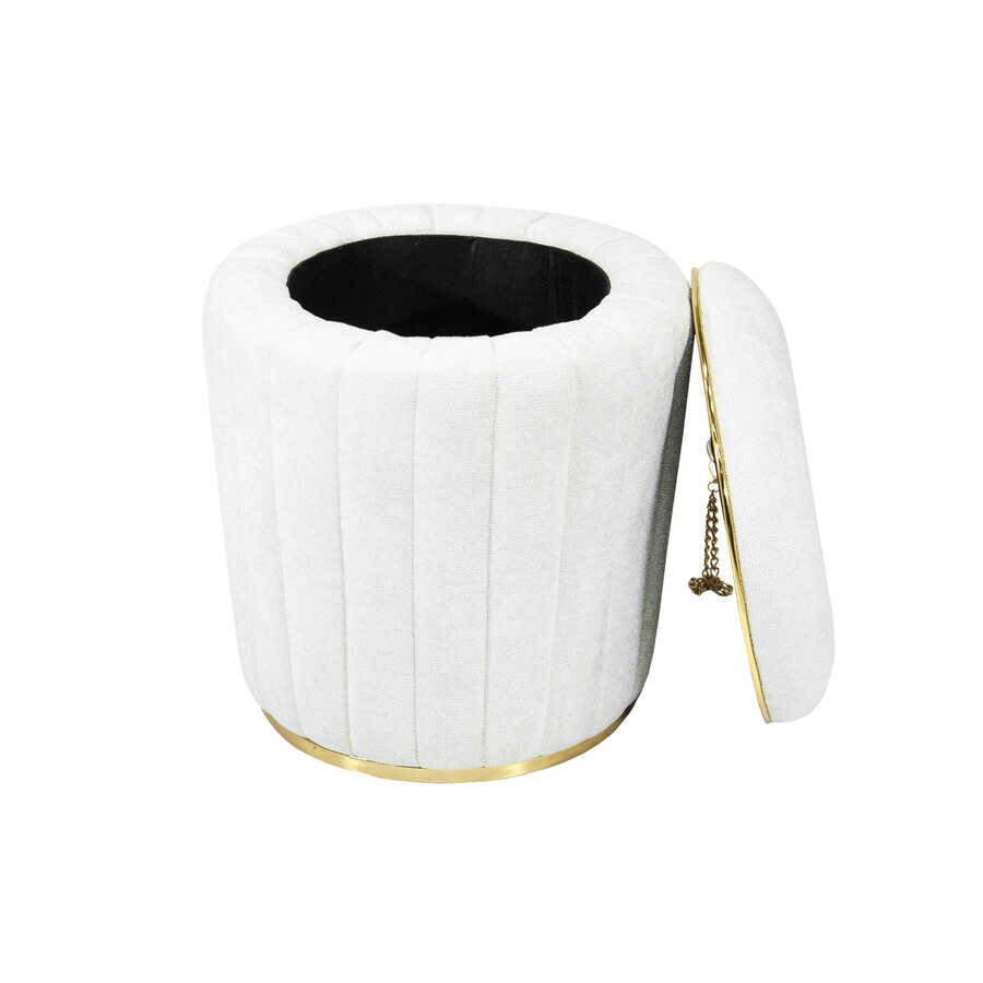 Martin Teddy Gold Sandıqlı Pufik - Ağ - 4