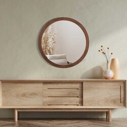 Masif Güzgü 60 cm - Ceviz - Bluecape (1)