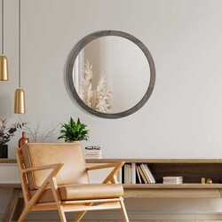 Masif Güzgü 60 cm - Gri - Bluecape