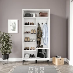 Massimo Güzgülü Dəhliz Dolabı - Ağ - Venatto (1)