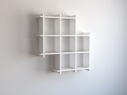 Mella Divar Rəfi - Ağ - Decoroom Collection (1)