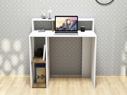 Melli Çalışma Masası - Ağ/Cəviz - Modev (1)