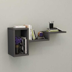 Merry Divar Rəfi - Antrasit - Netsan