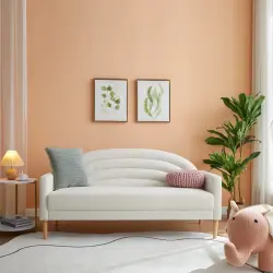 Michala 2 Yerli Divan - Krem - Decore Mobilya (1)