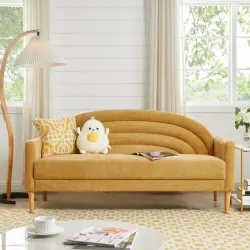 Michala 2 Yerli Divan - Sarı - Decore Mobilya (1)