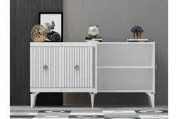 Midas Konsol, 4 Qapılı, 150cm - Ağ/Gümüşü - 3