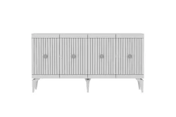 Midas Konsol, 4 Qapılı, 150cm - Ağ/Gümüşü - 6