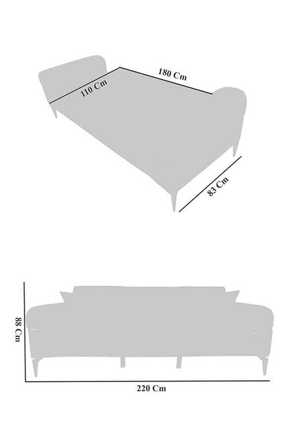 Mieles Gri BF66 Divan - 7