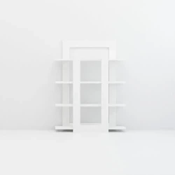 Mimoza Kitab Refi - Ağ - Decoroom Collection (1)