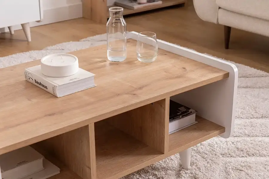 Mindy Jurnal Masası - Meşə/Ağ - 3