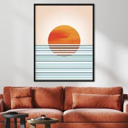 Minimal Sunset Kətan Tablo TB2084 - 1