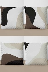 Minimalist Floral Desenler 4'lü Yastıq Üzü972 - Markaev