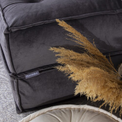 Mocca İki Nəfərlik Qatlanan Çarpayı Uzanmaq üçün Kreslo - Antrasit - Homedius (1)