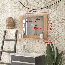 Modena Güzgü 60 cm * 45 cm - Atkantik Çam - Bluecape (1)