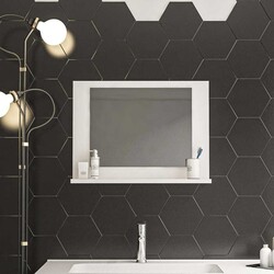 Modena Güzgü 60 cm * 45 cm - Beyaz - Bluecape (1)