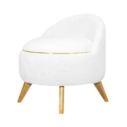 Mojo Berjer Kreslo - Ağ - Zemhome (1)