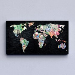 Money Map Kətan Tablo TB2117 - 2