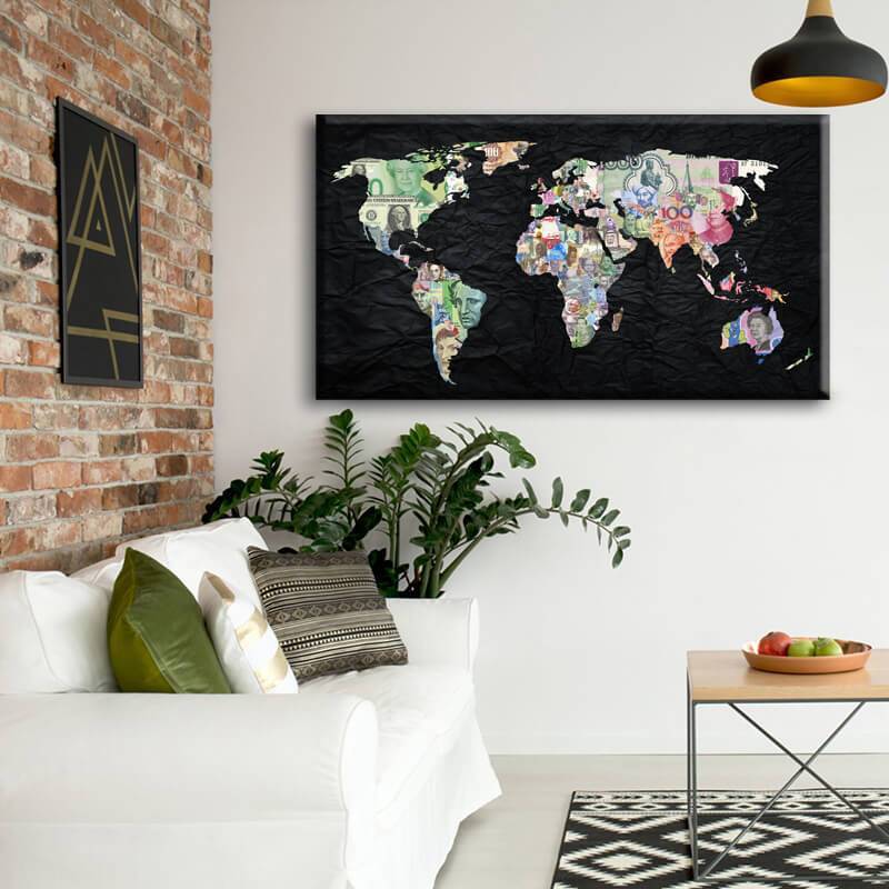 Money Map Kətan Tablo TB2117 - 3