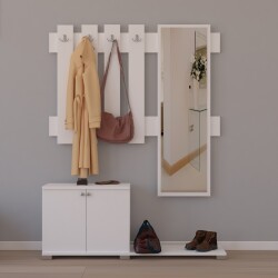 Monta Dəhliz Dolabı - Ağ - Modev