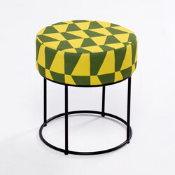 Moon Steel Ayaqlı Pufik Sarı Yeşil - Evdebiz (1)